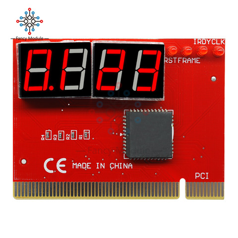4 Digital PCI Card PC Analyzer Diagnostic Motherboard POST Test Red Led Motherboard Tester In Stock ► Photo 1/6