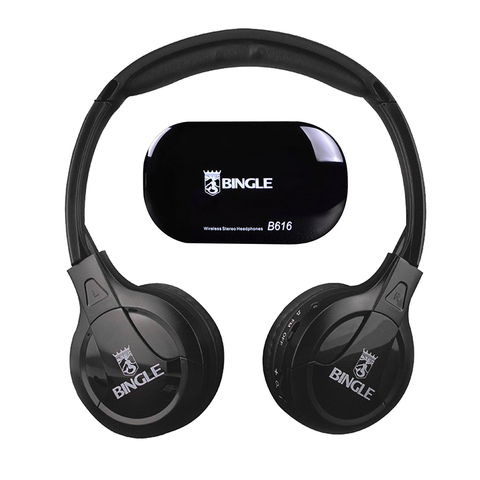 2022 Bingle B616 Multifunction Stereo Wireless Headset Headphones with Microphone FM Radio for MP3 PC TV Audio Phones ► Photo 1/6