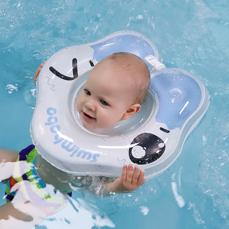 Inflatable Circle Swimming Neck Ring Baby Bath Tube Ring Safety