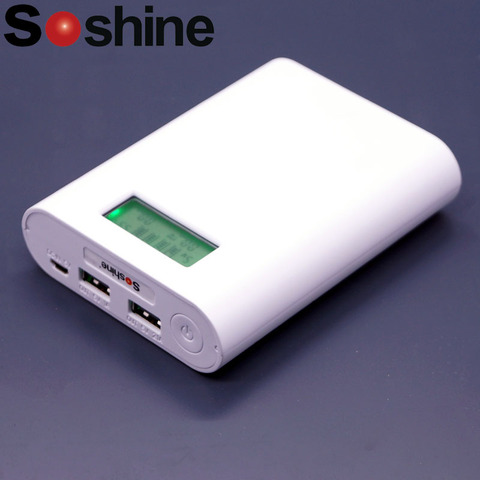 Soshine E3S USB Battery Charger Mobile Phone Power Bank LCD Display for 4 pcs 18650 Li-ion Rechargeable Battery with USB Cable ► Photo 1/5