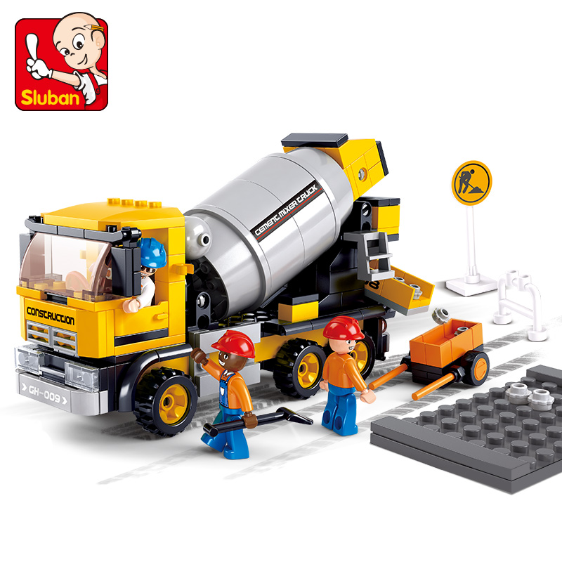 235pcs Engineering Construction Vehicle Building Blocks with Figures Toys Bricks 