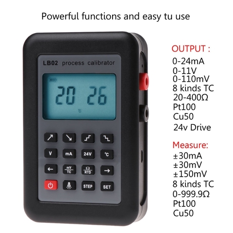 LB02 Calibrator Tester Resistance Current Voltmeter Signal Generator Source Process Calibrator 4-20mA/0-10V/mV LCD Display LS'D ► Photo 1/1