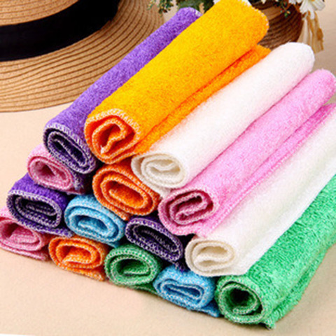5 Pcs Kitchen Anti-grease wipping rags efficient Bamboo Fiber Cleaning Cloth home washing dish Multifunctional Cleaning Tools ► Photo 1/6