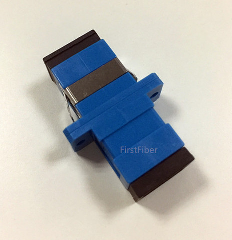 FirstFiber SC/UPC to SC/UPC Simplex Singlemode Plastic Fiber Optic Adapter, Fiber Optic Connector ► Photo 1/4