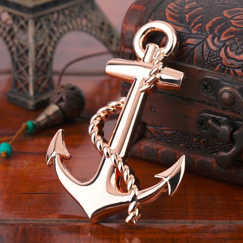 New Black/Silver/Gold Top Quality Boat Anchor Solid Zinc Alloy Car Styling Emblem 3D Sticker Cool Exterior Hot Selling ► Photo 1/5