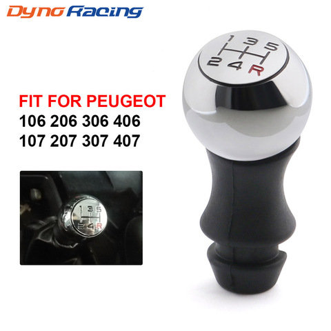 5 Speed Car MT Gear Shift Knob Lever Shifter Handle Stick For Peugeot 106 206 306 406 107 207 307 407 BX101577 ► Photo 1/6