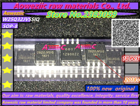 Aoweziic  2022+ 100% new original  W25Q32JVSSIQ 25Q32JVSIQ SOP-8 FLASH storage chip 32MBIT ► Photo 1/1