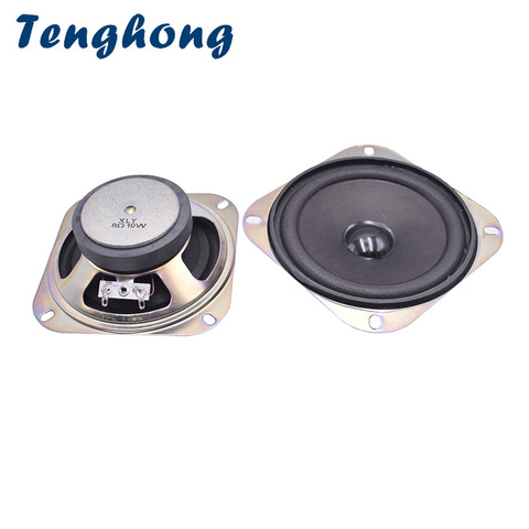 Tenghong 2pcs 4Inch Audio Speaker 4Ohm 8Ohm 10W Paper Bubble Side Loudspeakers For Home Theater DIY Speakers ► Photo 1/6