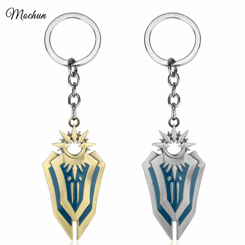 MQCHUN Iron Solari Leona Shield League of Legends LOL Weapon Metal Keyring Keychain Metal Alloy Key Chain Ring For Player's Gift ► Photo 1/6