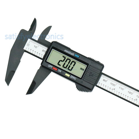 Digital Vernier Calipers measure 150mm 6inch LCD Electronic Carbon Fiber Gauge height measuring instruments micrometer ► Photo 1/4