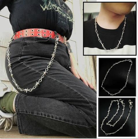 1pc Fashionable Men's Jeans Chain, Punk Style Hip Hop Waist Chain