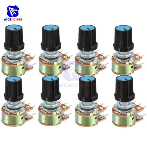 10PCS/Lot WH148 Potentiometer 1K 2K 5K 10K 20K 50K 100K 500K 1MΩ Resistance 6Pin Linear Taper Rotary Potentiometer for Arduino ► Photo 1/6