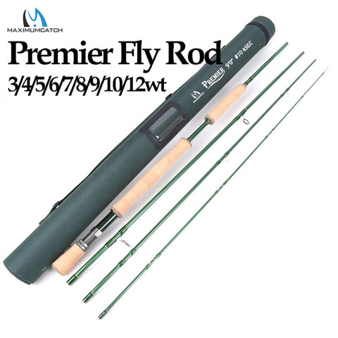 Maximumcatch Premier 3/4/5/6/7/8/9/10/12 WT Fly Rod Carbon Fiber Fly Fishing Rod With Cordura Tube Fly Fishing Rod ► Photo 1/6