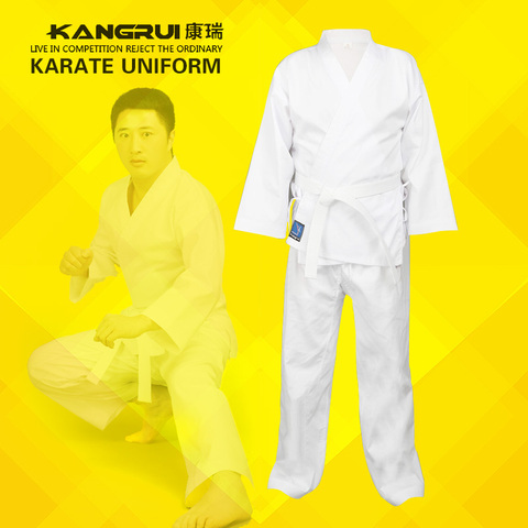 cheap good quality child adult karate uniform suit WTF Taekwondo kick boxing MMA Martial art training clothes dobok cotton ► Photo 1/1