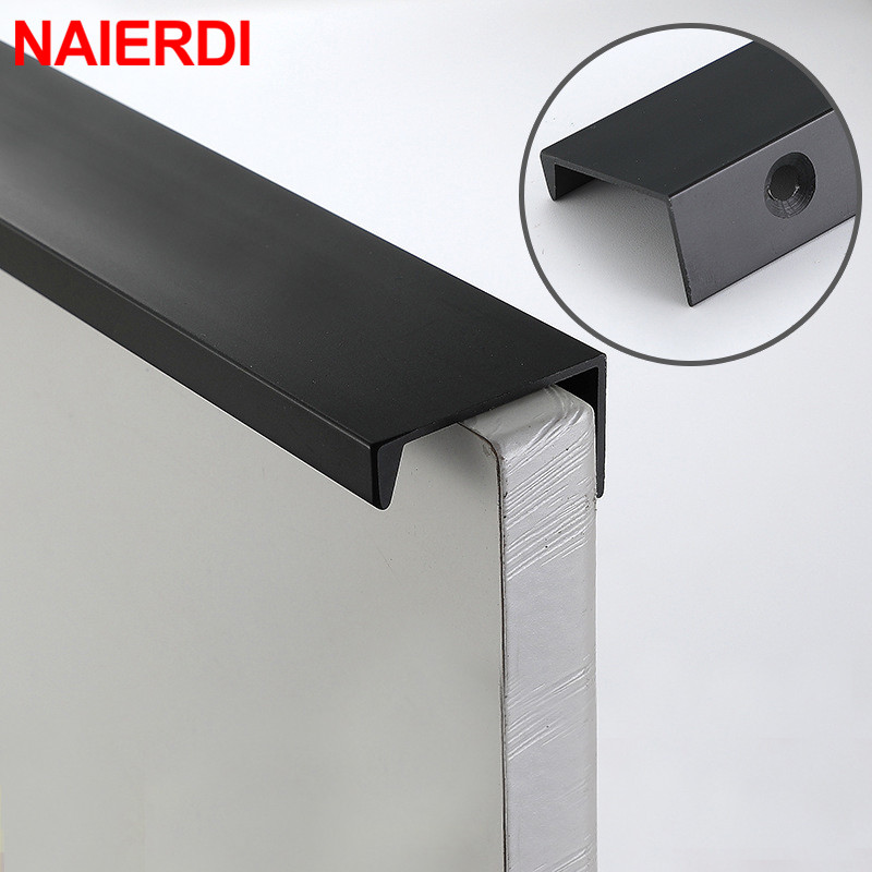 Hardware Parts Morden Invisible Simple Cabinet Handle Hardware Aluminum Alloy