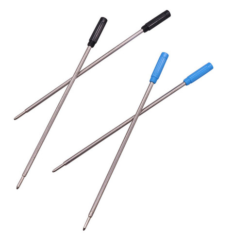 Wholesale 20 Pcs Metal Ballpoint Pen Refills 0.7mm Nib Blue And Black Optional Metal Pen Accessories Student School Office ► Photo 1/6