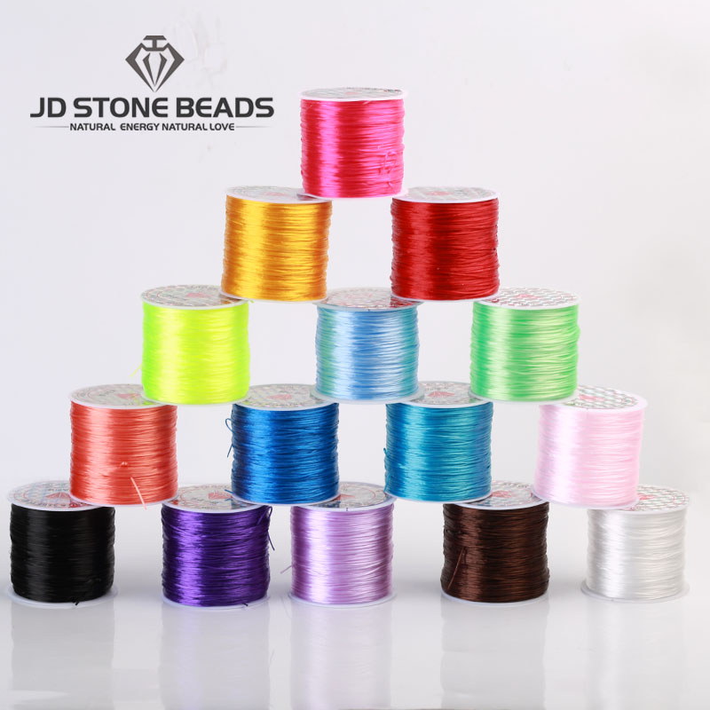Wholesale 1Roll Top Quality Stretch Elastic Beading Thread Cord String 0.5MM 