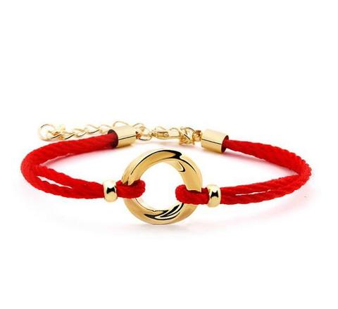 red rope chaintring copper circularity charm couple Lovers women man party bracelets fashion jewelry  top quality ► Photo 1/3