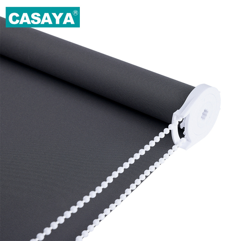 CASAYA Grey Blackout Roller Blinds Drill System Office Kitchen Bed Room Half or Full Shade Quality window blinds Custom Size ► Photo 1/6