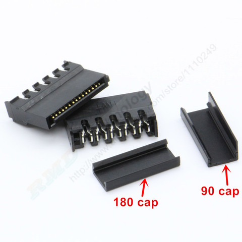 10pcs/lot Black IDE HDD sata Power connector puncture with copper core for Hard Disk ► Photo 1/2