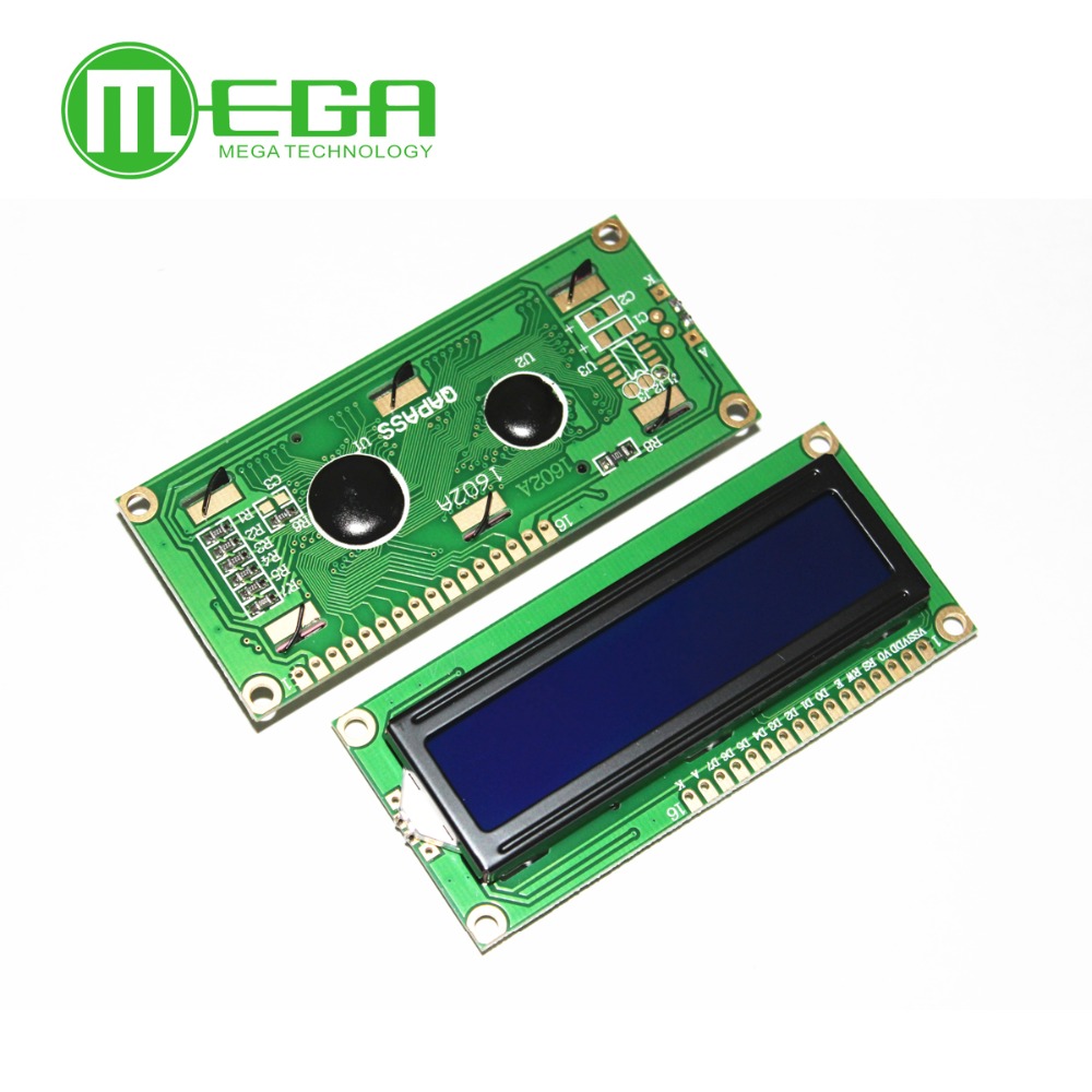1PC Blue screen 1602A LCD screen 5V white font with backlight LCD1602