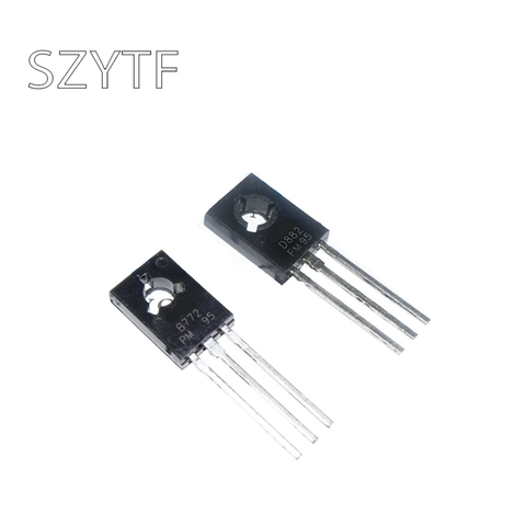 20PCS ( 10PCS 2SD882 D882 +10PCS 2SB772 B772 ) TO-126 ► Photo 1/3