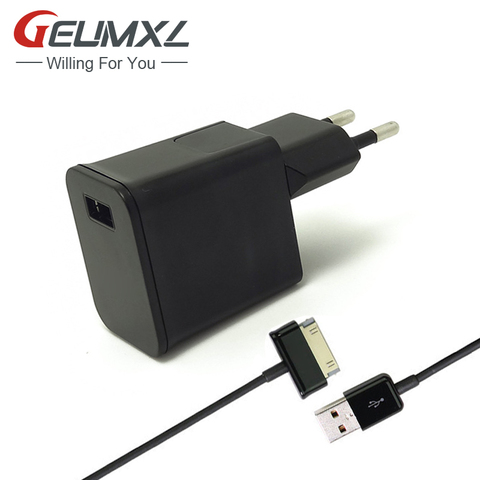 5V 2A EU Plug Travel Wall Charger + 30pin USB Cable For Samsung Galaxy Tab 2 3 7.0 8.9 10.1 Note 2 Tablet P1000 ► Photo 1/6