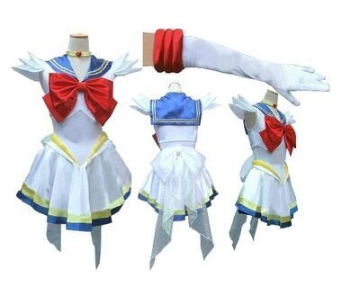 child grils children plus size super sailor moon costume for kids adult sexy cosplay for unisex Sailor Mars  women outfit dress ► Photo 1/6