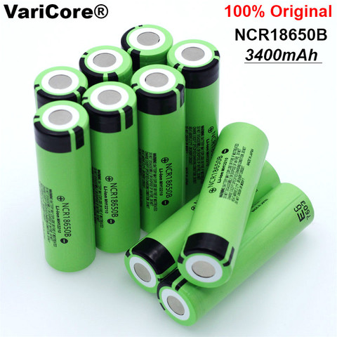 12 pcs/lot New Original 18650 NCR18650B 3400mAh Rechargeable Li-ion battery 3.7V For Flashlight ► Photo 1/5