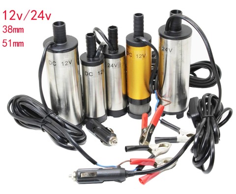 2022 NEW HOT SALES DC 12V /24 v Submersible Pump 38mm /51mm Water Oil Diesel Fuel Transfer Refueling Tool ► Photo 1/1
