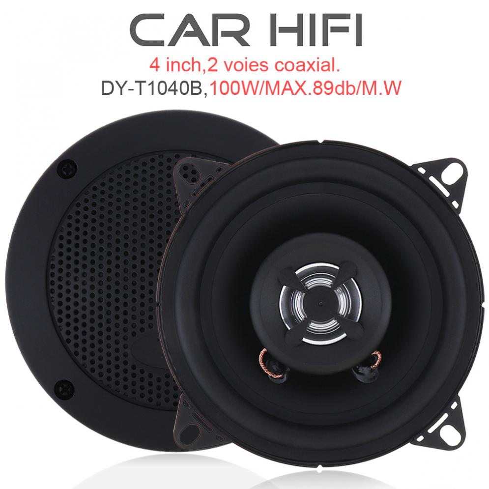 Price history & Review on 1Pair 4 Inch 100W Car Coaxial Speaker 102 102MM Vehicle Door Audio Music Stereo Full Range Frequency Speakers | AliExpress Seller - Agile Automobiles