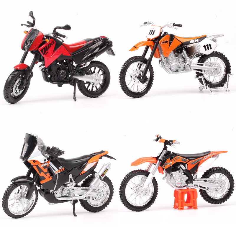 1:18 Maisto KTM 450 SXF Motorcycle Motocross Model Toy Orange 