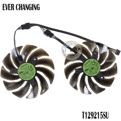 88MM T129215SU PLD09210S12HH Cooling Fan For Gigabyte GeForce GTX 1050 Ti RX 480 470 GTX 1060 G1 Graphics Card Cooler Fans ► Photo 1/2