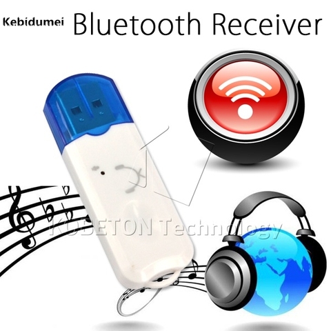 Kebidumei Blue Wireless USB Bluetooth V5.0 Audio Music Receiver Adapter For Car Home Speaker For iphone ► Photo 1/6
