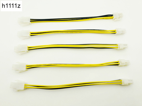5PCS 20cm 4pin Power ATX 4 Pin Male to 4 Pin Female PC CPU Power Supply Extension Cable 4Pin Connector Adapter for Motherboard ► Photo 1/6