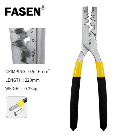 PZ0.5-16 Crimping Tube Terminal Pliers Germany Style Small Crimping Plier electrical Bootlace Terminal VE Crimping Tools ► Photo 1/6