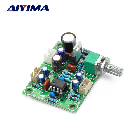 AIYIMA NE5532 Amplifier Preamp Volume Adjustment Board 10 Times Preamplifier Magnification Board DC10-34V Home Amplifier DIY ► Photo 1/6