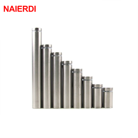 10PCS NAIERDI Glass Fasteners 12mm Stainless Steel Acrylic Advertisement Standoffs Pin Nails Billboard Fixing Screws Hardware ► Photo 1/6