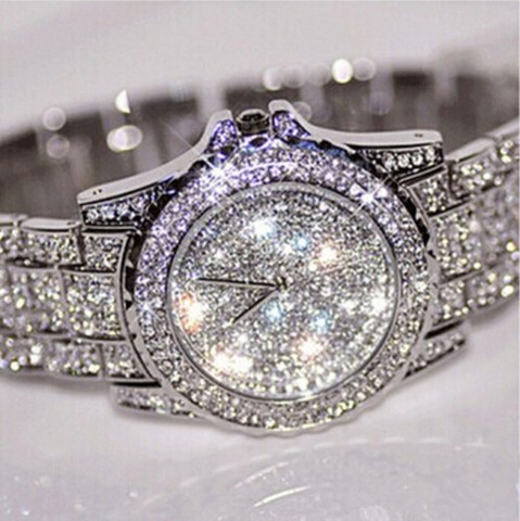 Feminino Relogio Women Watches Crystal Full Steel Ladies Wristwatch Quartz Woman reloj hombre montre femme zegarek damski saati ► Photo 1/6