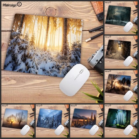 Mairuige Big Promotion Nature Landscape Blue Forest Trees MousePads Computer Gaming Mouse Pad Gamer Play Mats Mousepad 22X18CM ► Photo 1/6