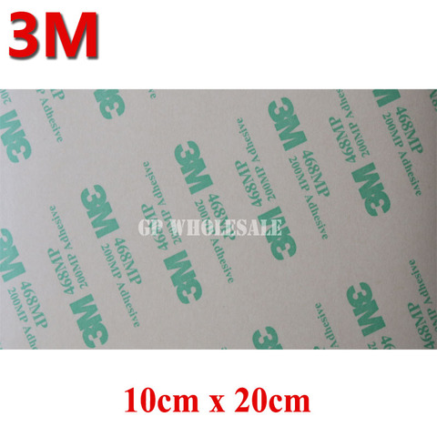 5 sheets 10cmx20cmx0.13mm Clear 3M 468 468MP 200MP Double Sided Adhesive Tape, High Temperature Resist ► Photo 1/1