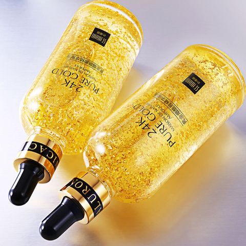 24K Gold Hyaluronic Acid Essence Replenishment Moisturize Shrink Pore Brighten Nicotinamide Skin Care Lift Firming Essence ► Photo 1/5