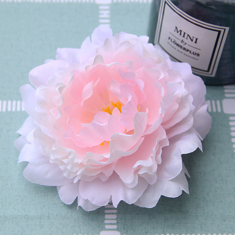 15PCS/lot Large Artificial Happy Peony Flower Head 13CM  Silk Blooming peony Wedding Flowers Wall Floral Party Home Decorative ► Photo 1/6