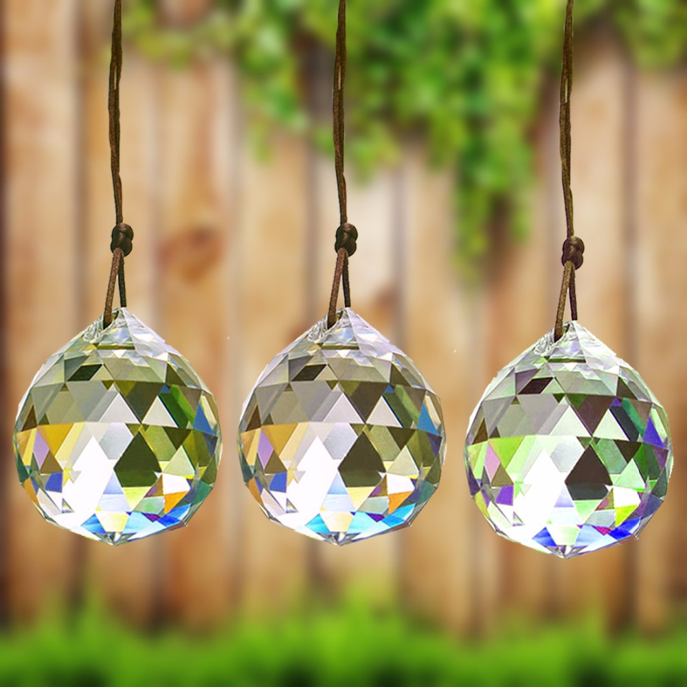 1PCS Crystal Glass Prisms Chandelier Part Rainbow Maker Suncatcher Wedding Hang 
