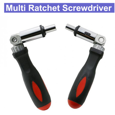 Ratchet Screwdriver 180 Degree T-type Foldable Screwdriver Set 1/4 Hex Interface Lock Disassemble Screwdrivver 180 Degree Switch ► Photo 1/6