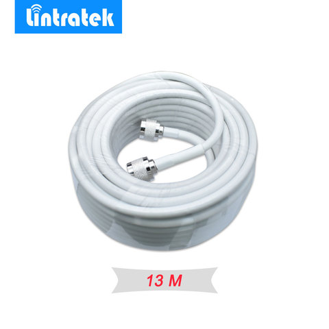 N male to N male 13 Meters Cable 50ohms RG6 Coaxial Cable for Signal Repeater Booster and Indoor Outdoor Antennas White Cable # ► Photo 1/4