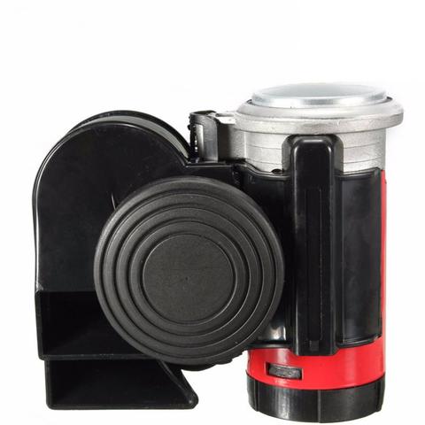 Black Snail Compact Dual Air Horn for Car Vehicle Motorcycle   Yacht Boat SUV Bike 12V 139db ► Photo 1/6