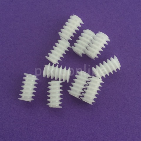 10pcs J256Y White Right Hand Plastic 6*10 (2A) Worm Turbine 0.5 Module Reduction Gears DIY Model Parts ► Photo 1/5