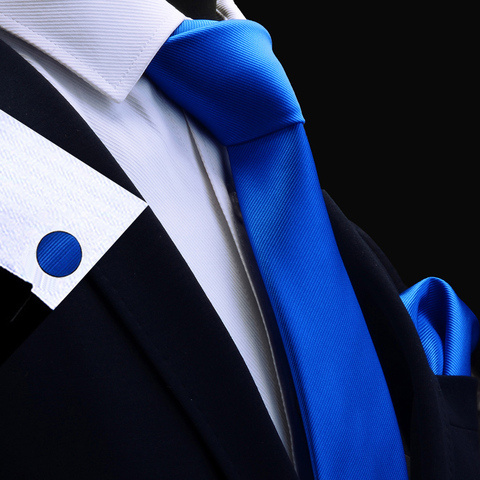 RBOCOTT Necktie Handkerchief Cufflink Set Red Solid Tie Set For Men Wedding Mens Plain Tie Pocket Square Gold Orange Ties 8cm ► Photo 1/6