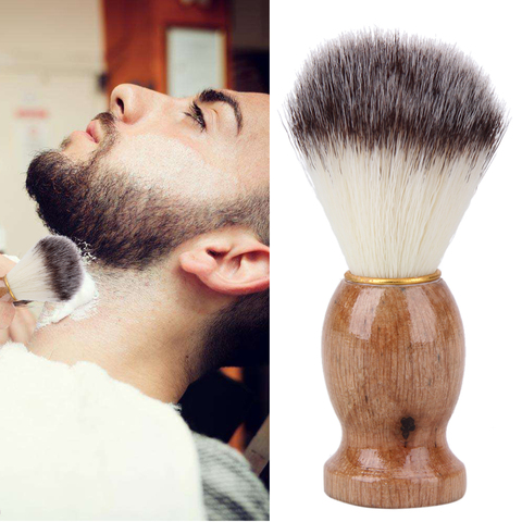 Badger Hair Men's Shaving Brush Salon Men Facial Beard Cleaning Appliance Shave Style Tool Razor Brush with Wood Handle for men ► Photo 1/6